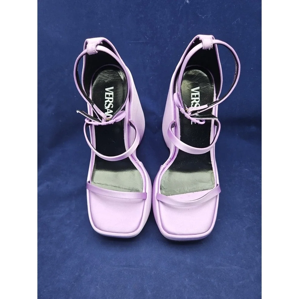 Versace Platform Sandals Shoes Nashville Summer Nights Sz 7  Lilac Purple Heels